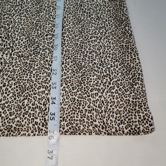 Jenni Kayne Dress Womens M Leopand Print TShirt Dress‎ Short Sleeve Viscose - Picture 12 of 13